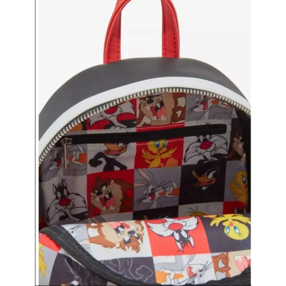 Loungefly Looney Tunes Characters Color Block Mini Backpack NWT - Picture 4 of 9